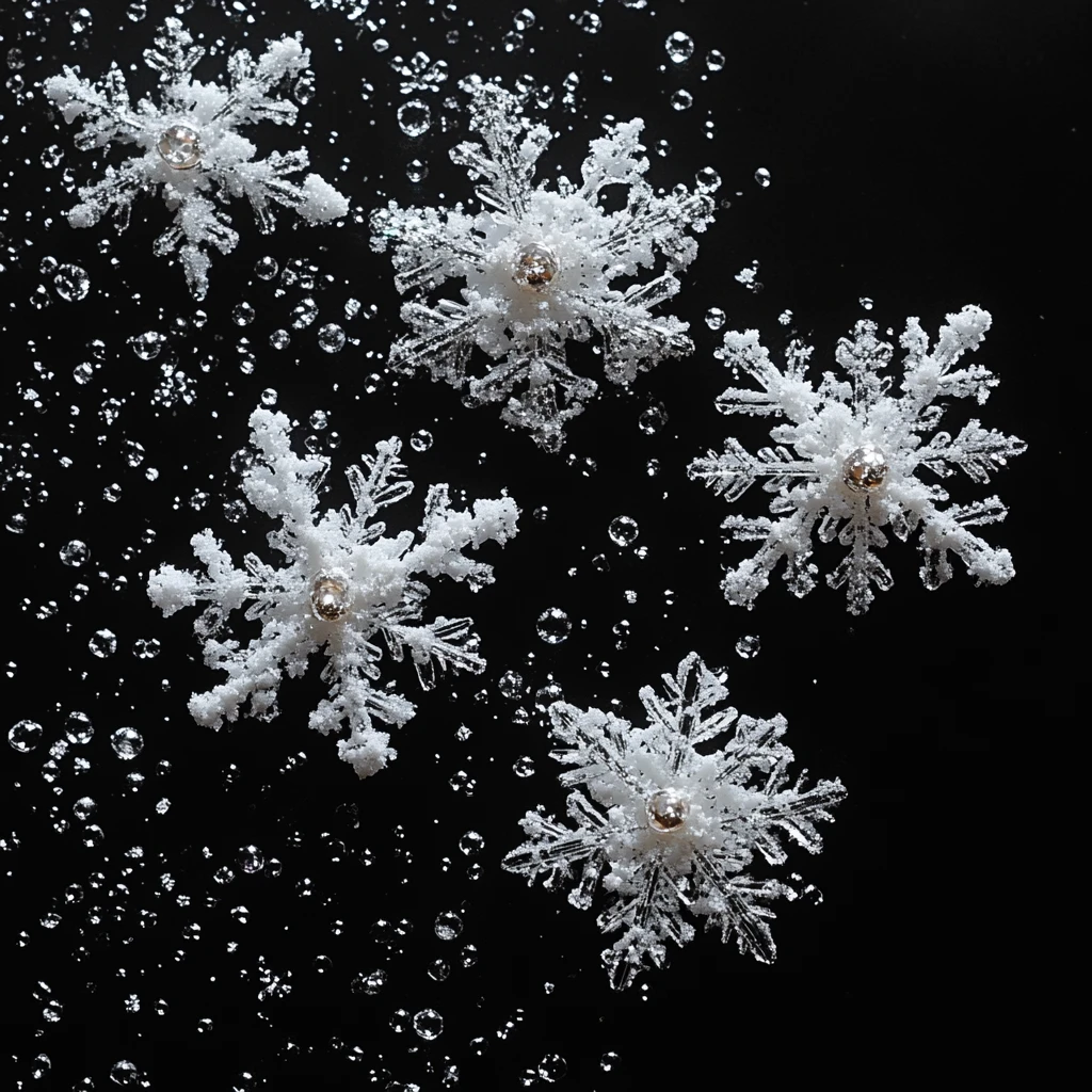 雪花飘落轨迹图