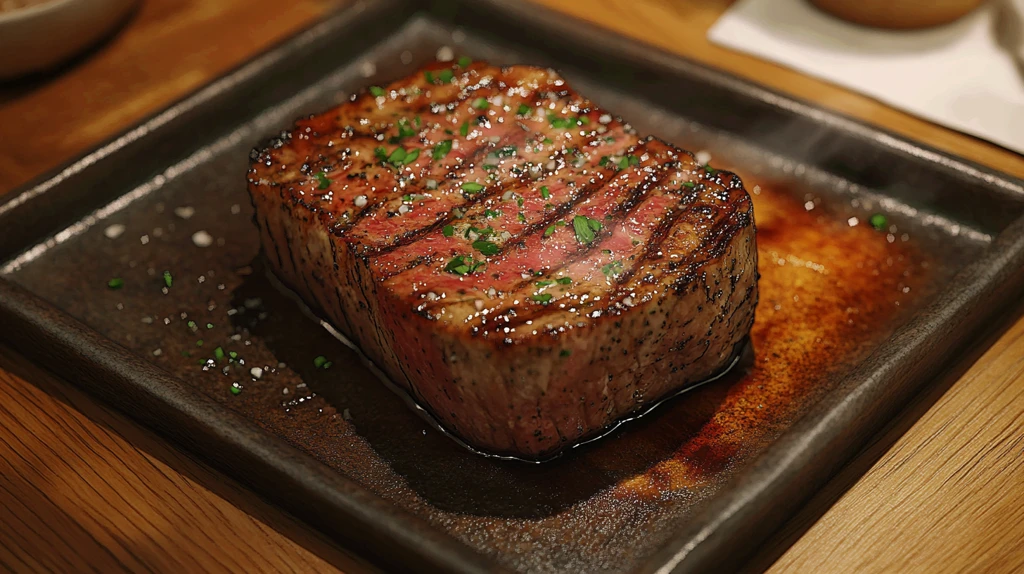 日式料理铁板烧厚牛排