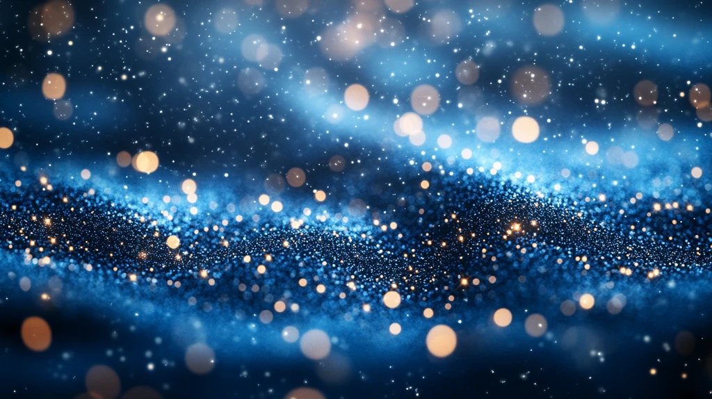 冬夜灯光与霜雪