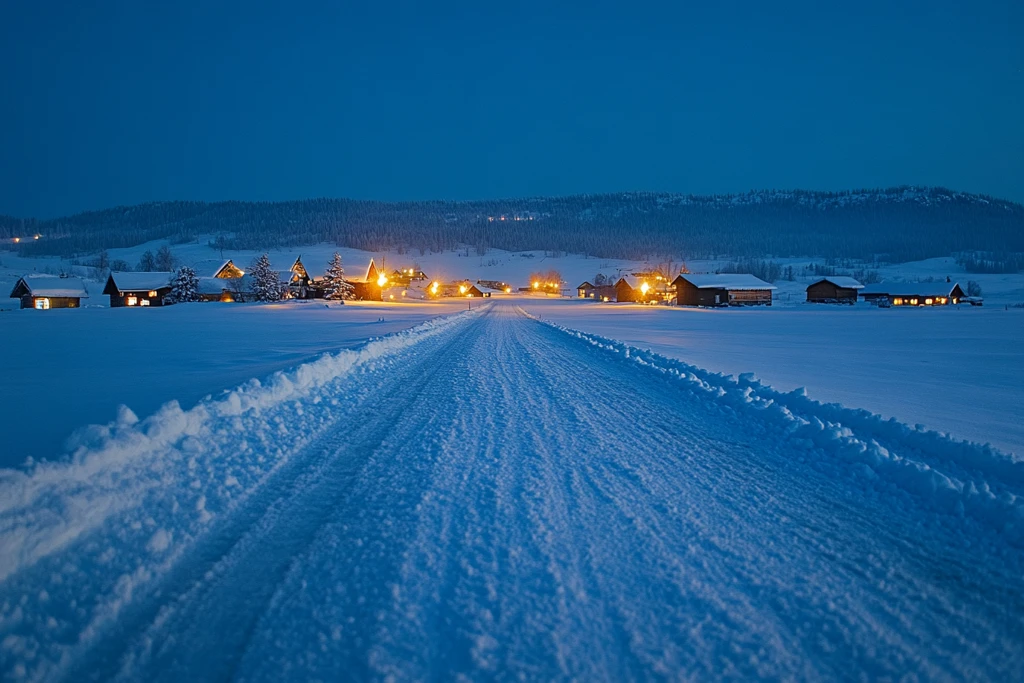 雪夜旷野