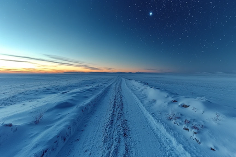 雪夜旷野