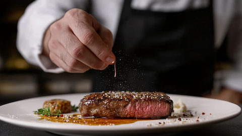 松茸酱烤澳洲雪花牛扒