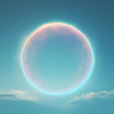 光晕背景蓝色渐变