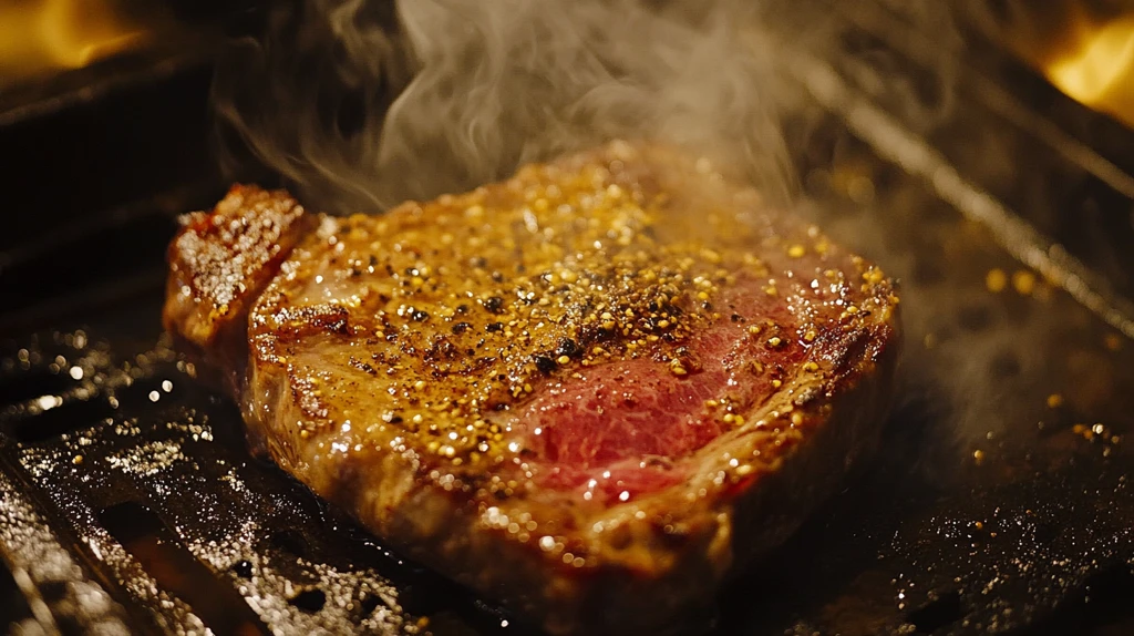 日式料理铁板烧厚牛排