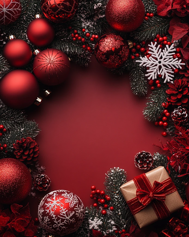 圣诞元素空心背景