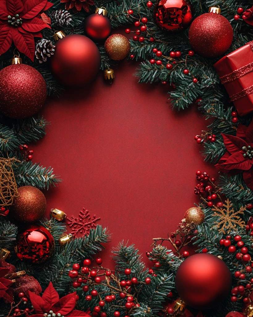 圣诞元素空心背景