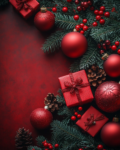 圣诞元素空心背景