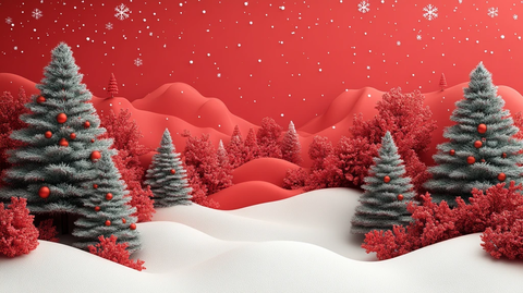 圣诞树卡片圆筒展示