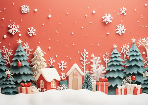 温暖手工圣诞背景