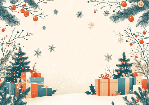 温暖手工圣诞背景