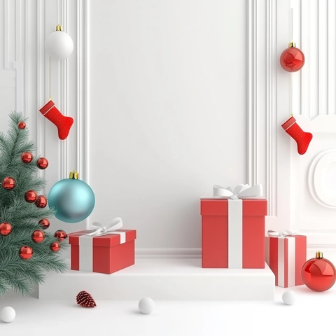 圣诞背景墙饰