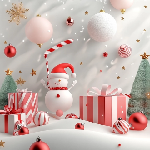圣诞背景墙饰