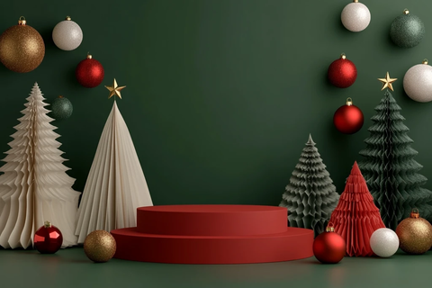 圣诞背景产品展示