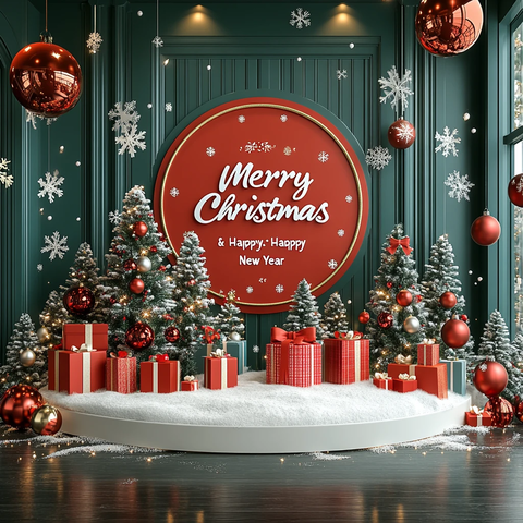 圣诞购物袋展示