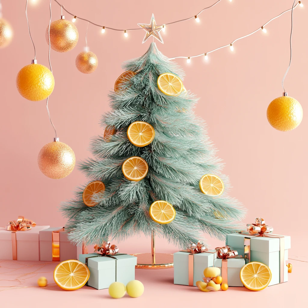 柑橘切片圣诞树