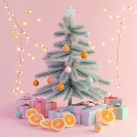 柑橘切片圣诞树