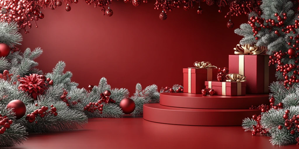 圣诞背景展示模板