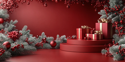 圣诞背景展示模板