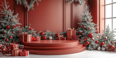 圣诞背景展示模板