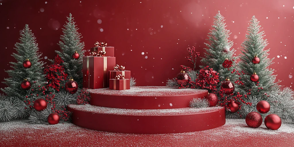 圣诞背景展示模板