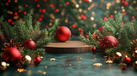 新年背景绿色红色