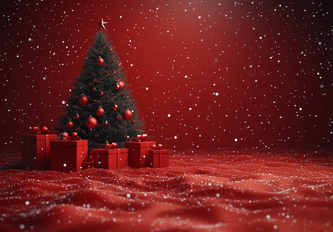 圣诞礼物几何背景