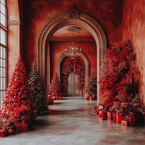 红色新年房间