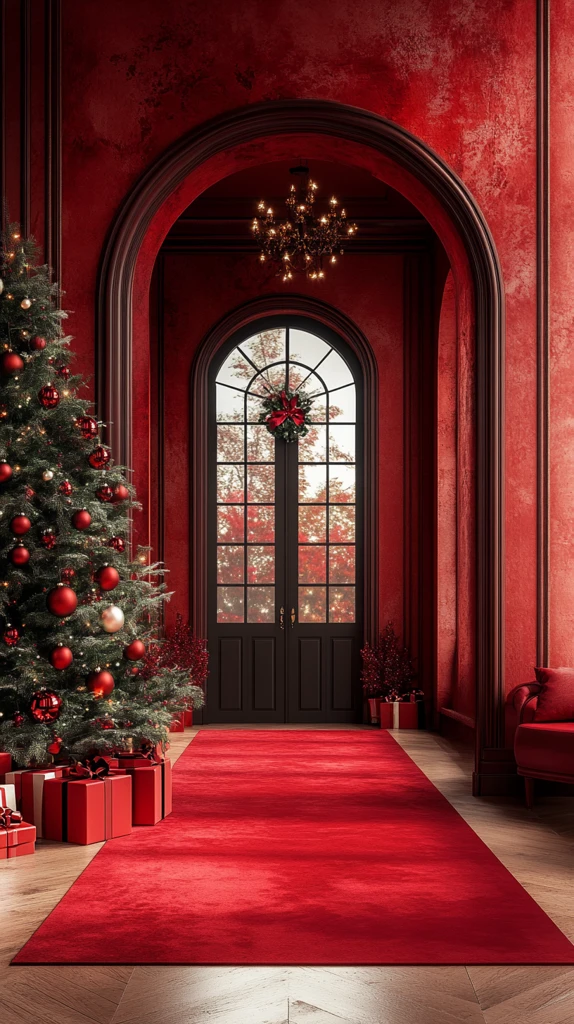圣诞红毯拱门