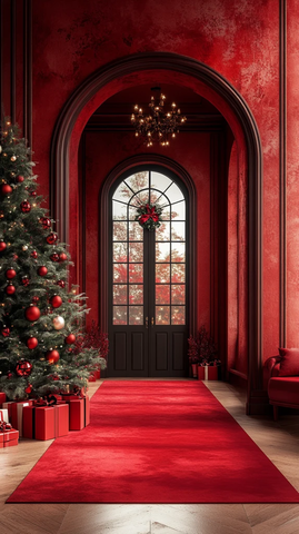 圣诞红毯拱门