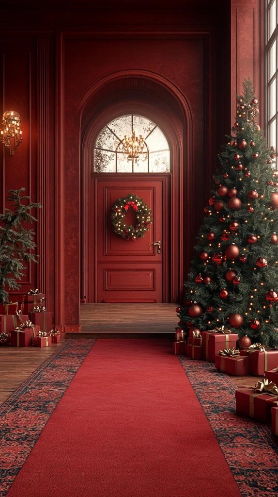 圣诞红毯拱门