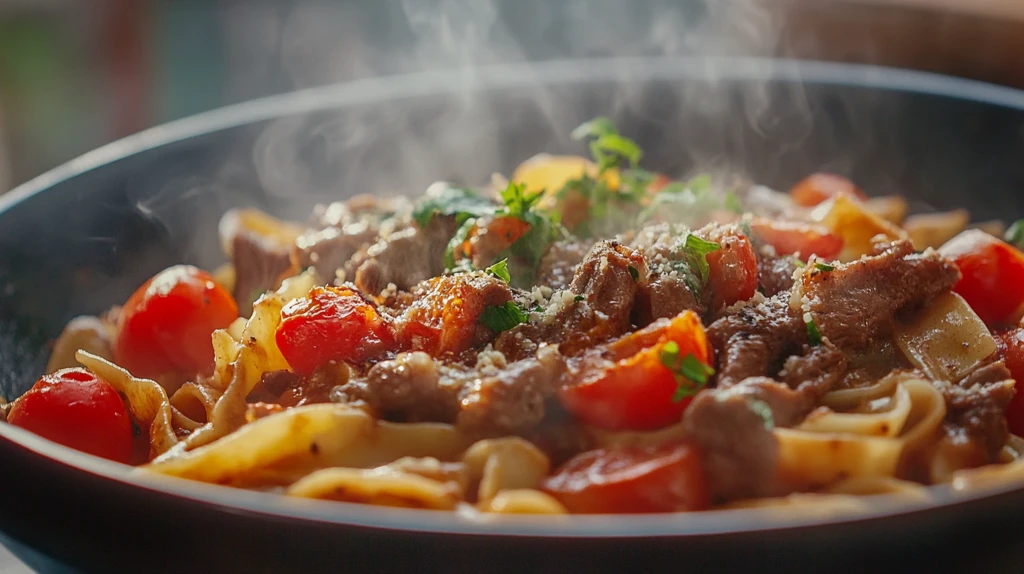 番茄牛肉沬意大利面