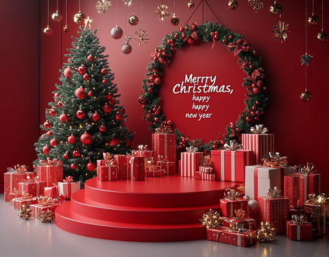 圣诞新年舞台模板