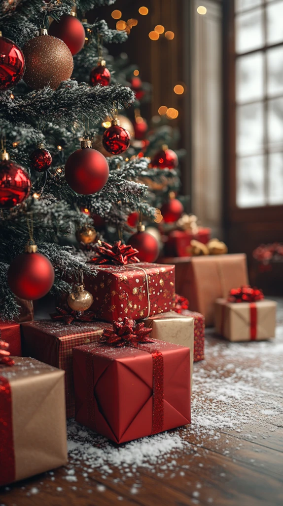 圣诞树挂满礼物