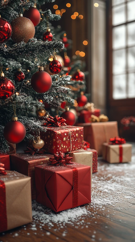 圣诞树挂满礼物