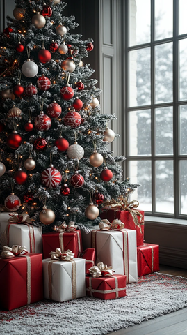 圣诞树挂满礼物