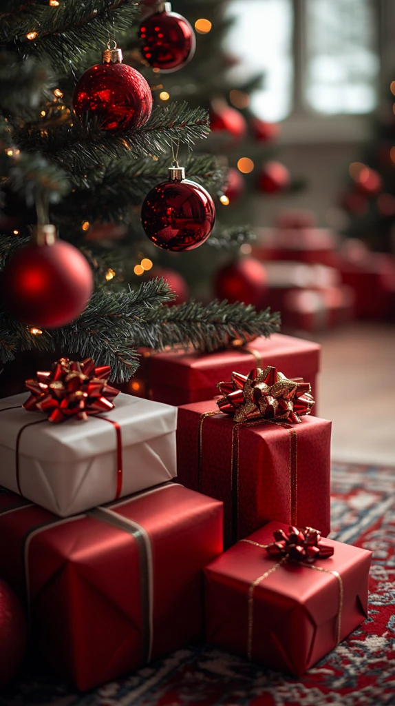 圣诞树挂满礼物