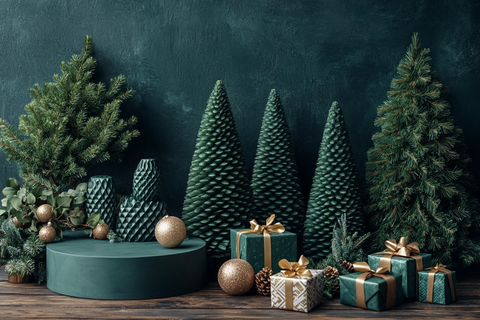 圣诞绿意展台