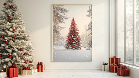 圣诞折扣广告海报