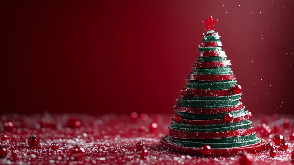 圣诞树胶带背景