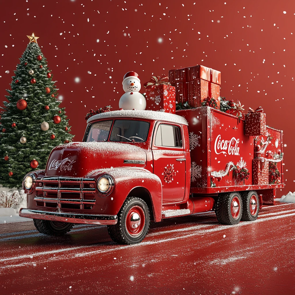 可口可乐卡车圣诞装