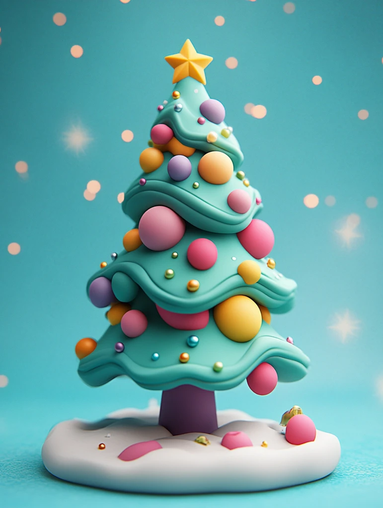 圣诞树三维图标