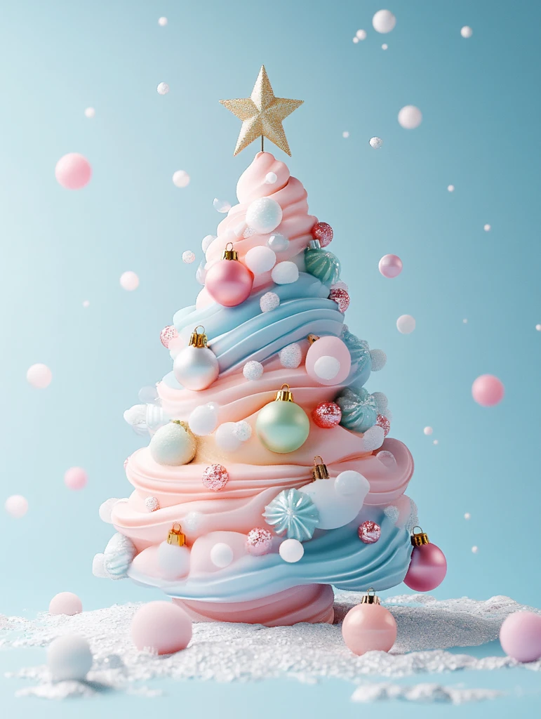 圣诞树三维图标