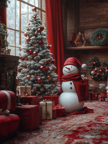 圣诞树礼物雪人驯鹿
