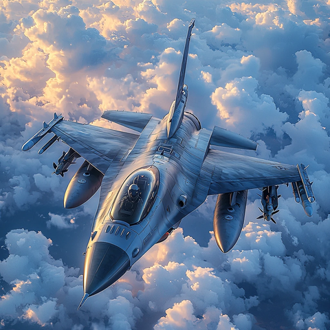 战斗机空中视角