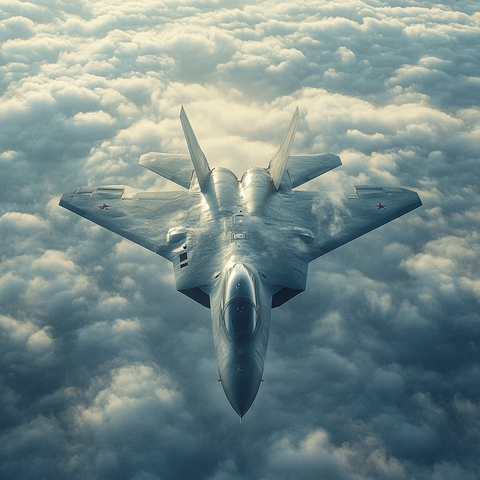战机飞翔云端