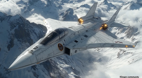 白战机飞越雪山