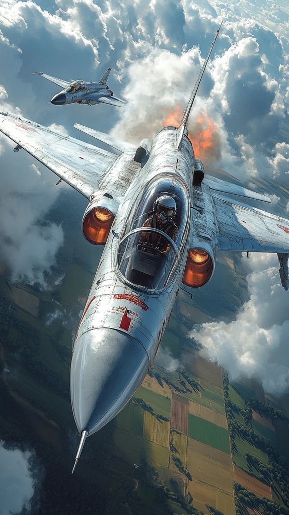 战斗机飞行场景