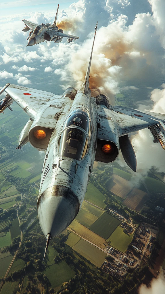 战斗机飞行场景