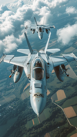 战斗机飞行场景