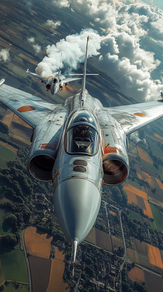 战斗机飞行场景